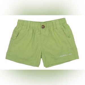 Properly Tied Mallard Shorts Youth Small Green NWT
